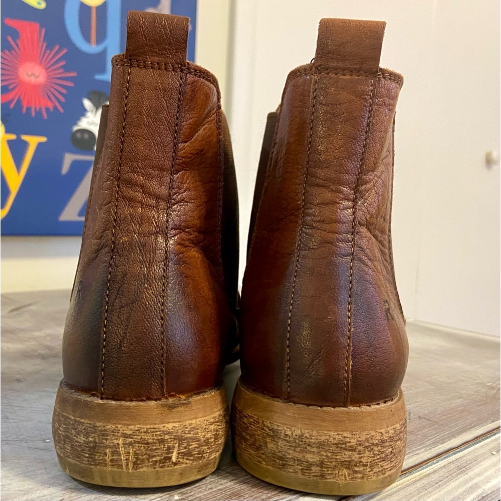 ROAN by Bed Stu MADDIE Brown Suede Leather Chelsea Boots! Hand Finished Sz 9 - Picture 4 of 9